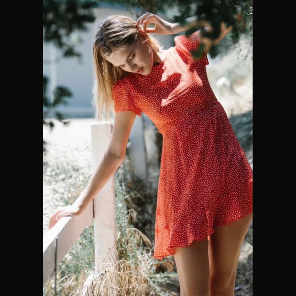 Les Femmes Polka Dot Juliette Dress